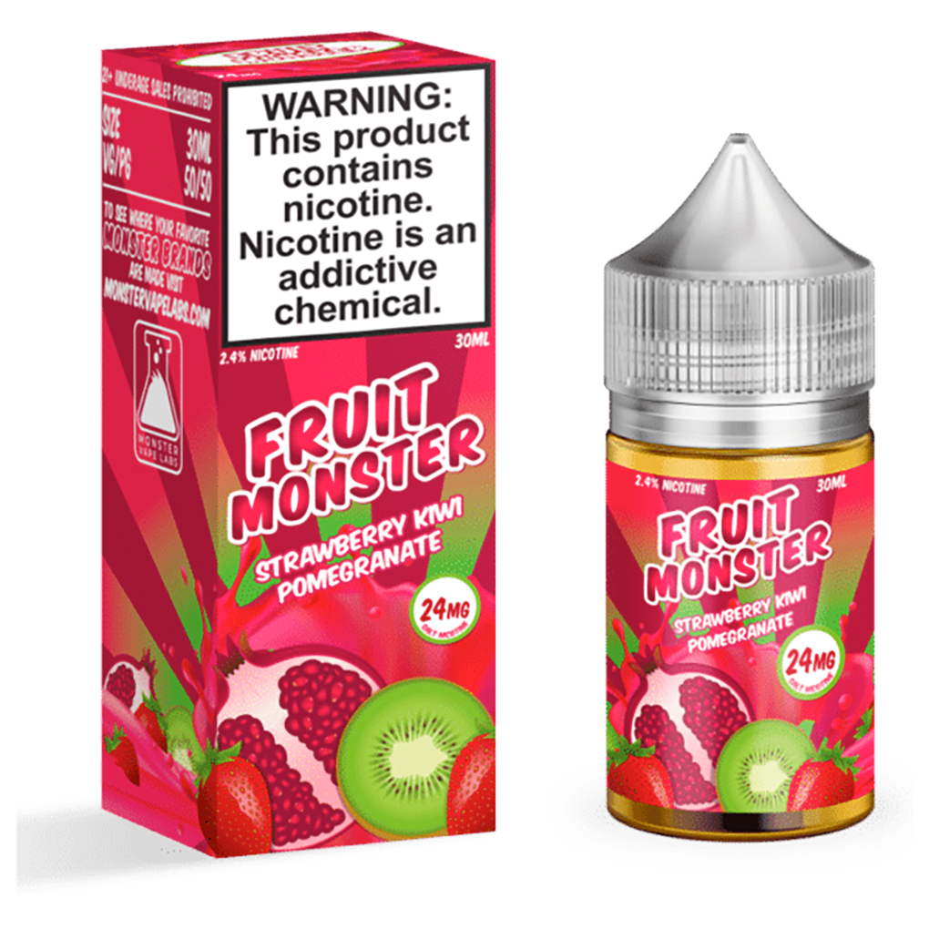 Fruit Monster Salts Strawberry Kiwi Pomegranate-NIC SALTS ELIQUID-No Limit Distro