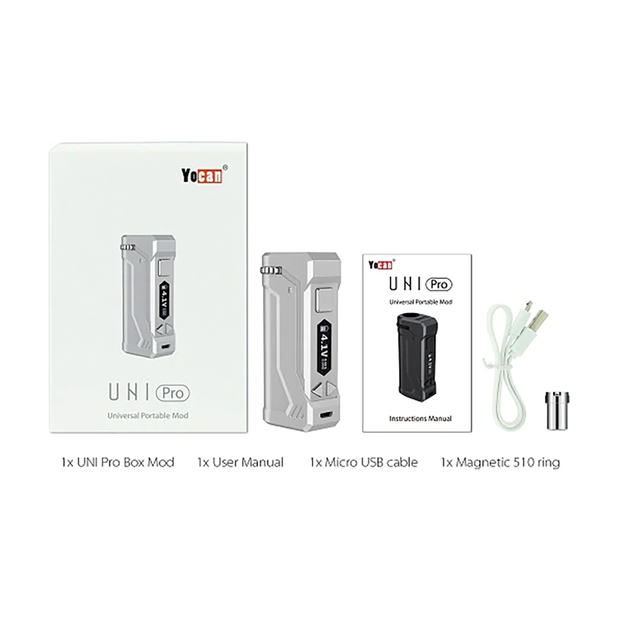 Yocan Uni Pro 510 Vaporizer Mod-510 BATTERY-No Limit Distro